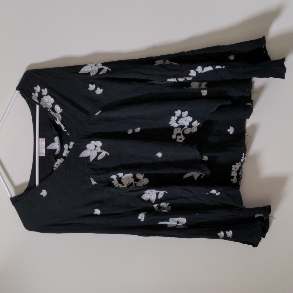 Altard State embroidery floral top